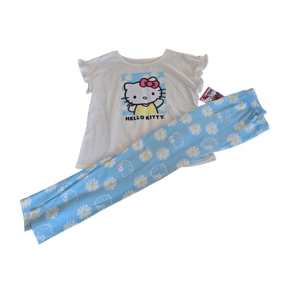 Hello Kitty White and Light Blue Kids Set Size 8/10